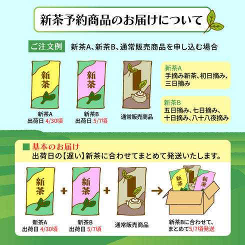 【予約】 上級 八十八夜 ティーバッグメール便ギフト 新茶 2026 静岡茶 ※5/13頃順次発送予定