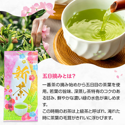 【予約】 五日摘み 新茶ギフトセット 静岡茶 2026 ※5/7頃順次発送予定