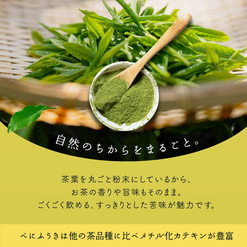 HARUHANAべにふうき 粉末緑茶 50g