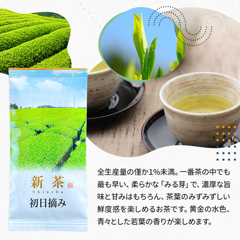 【予約】 初日 三日 五日摘み 新茶ギフトセット 静岡茶 2026 ※5/7頃順次発送予定