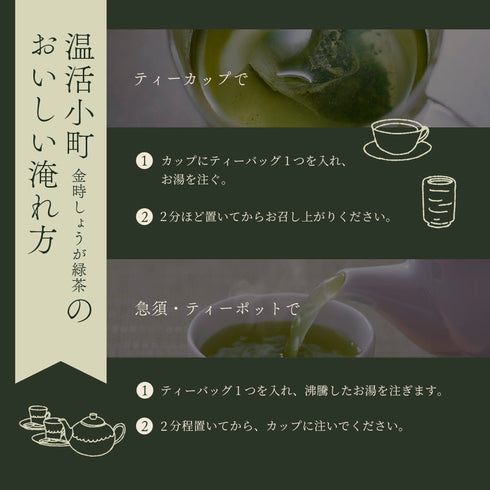 金時しょうが緑茶 温活小町 3.5g× 10p