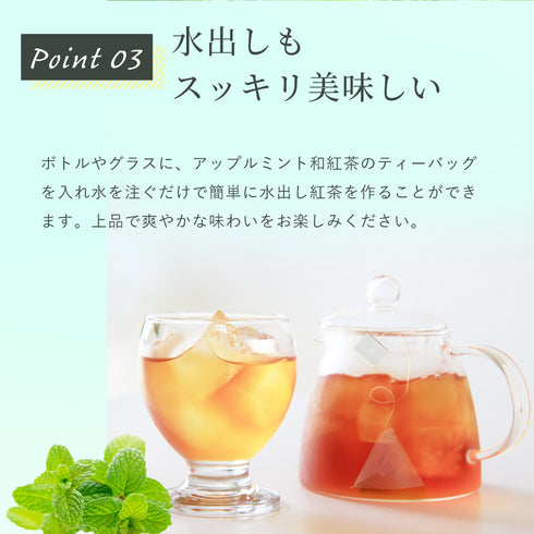 アップルミント×和紅茶 ティーバッグ 2.5g×35p