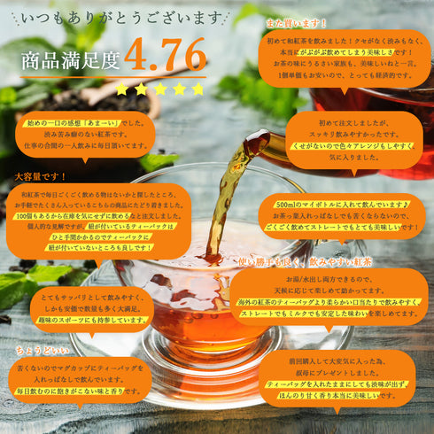 ゴクゴクすっきり 和紅茶ティーバッグ 2g×100p